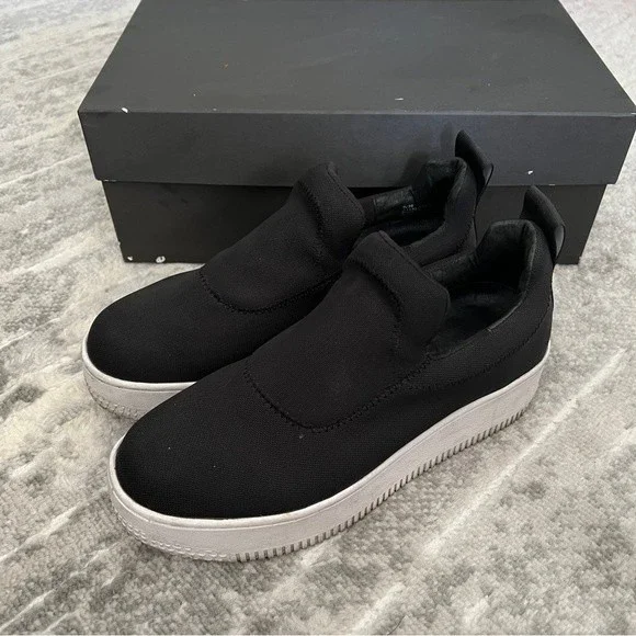 Windsor Smith 50mm Speedy Nylon Mesh Slip On Sneakers in Black - Picture 5 of 12